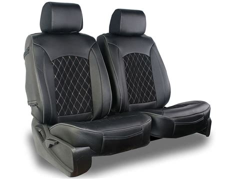 Superlamb Semi Custom Diamond Suede Leatherette Seat Covers Cv536 Pvb06bs Realtruck