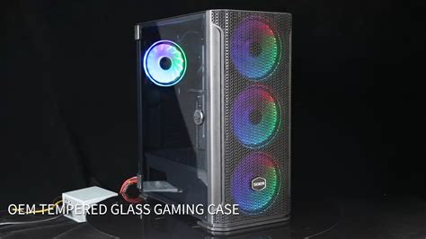 Gaming Pc Eatx/atx/matx/itx Gabinete Rgb Fans/tempered Glass Desktop ...