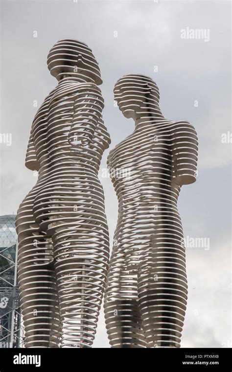 Moving Sculpture Ali And Nino By Tamar Kvesitadze In Batumi Georgia