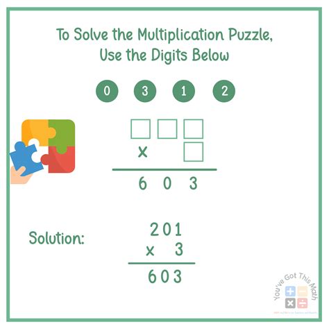 6 Free 3 Digit By 1 Digit Multiplication Worksheets