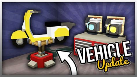 ️ Create A Vehicle Workshop In Minecraft Vehicle Mod Update Youtube