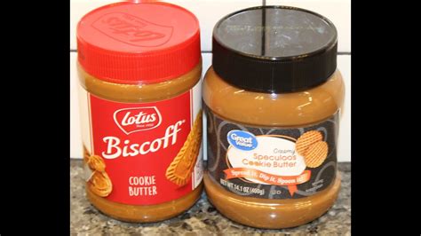 Lotus Biscoff Cookie Butter Vs Great Value Walmart Speculoos Cookie