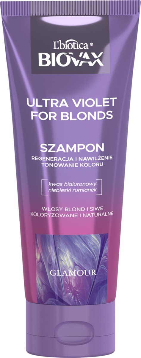 L Biotica Biovax Glamour Ultra Violet For Blond Szampon Do W Os W