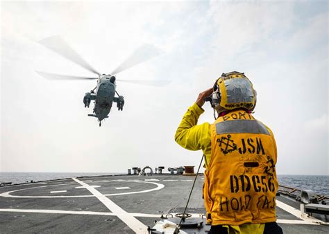 Dvids Images Mccain Conducts Cross Deck Flight Operations During