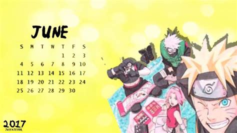 Printable Anime Calendar