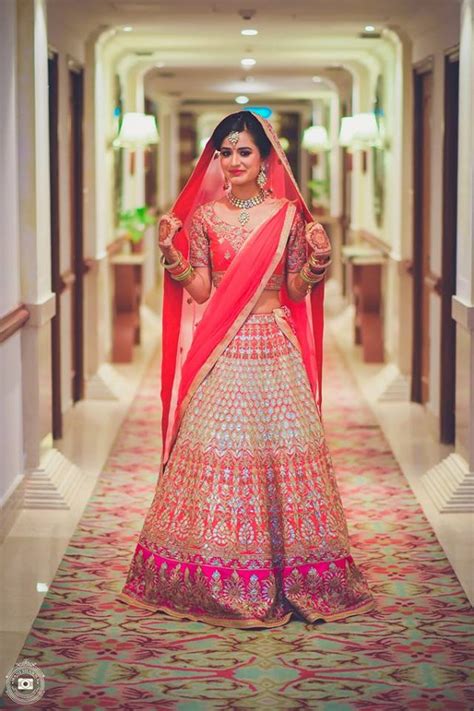 30 Pretty Ombre Bridal Lehengas Perfect For The Crimson Brides