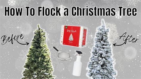 How To Flock Any Christmas Tree Diy Flocking Xmas Trees Tutorial Youtube