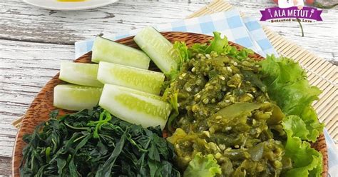 Resep Sambal Cabe Ijo Daun Ubi Vegan AlaMetut Oleh AlaMetut