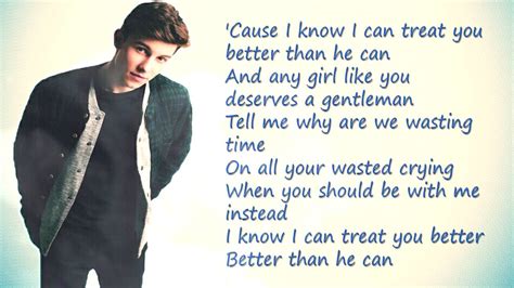 Shawn Mendes Treat U Better Lyrics Youtube