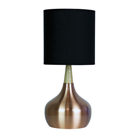 Pod Table Lamp Brushed Copper Complete Oriel Lighting