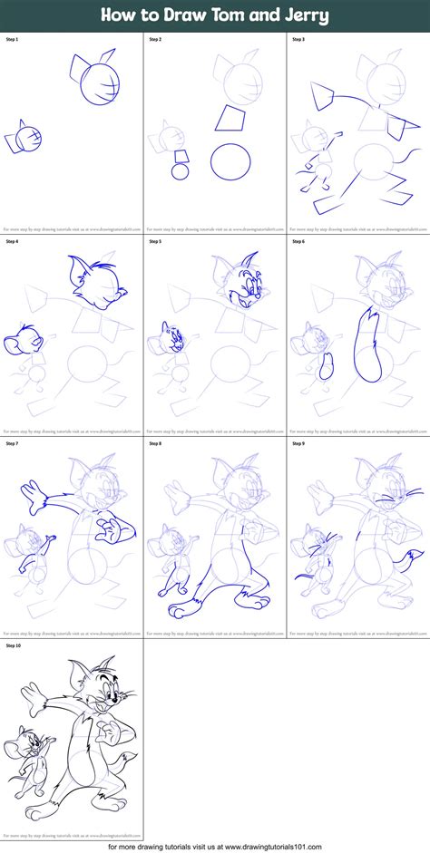 How To Draw Tom And Jerry Tom And Jerry Step By Step