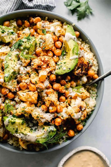 Roasted Cauliflower Chickpea Salad With Quinoa Platings Pairings