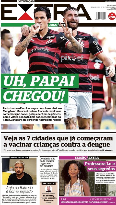 Capa Extra Edi O Segunda De Fevereiro De