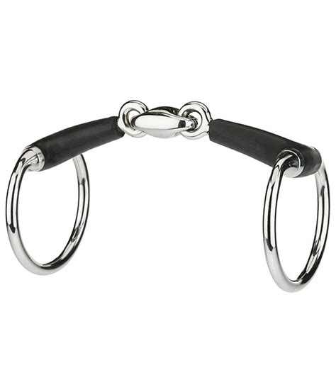 Rubber Eggbutt Snaffle Bit Double Jointed Kramer Equestrian