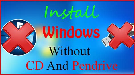 How To Install Windows Without CD And Pendrive Or USB Install Windows