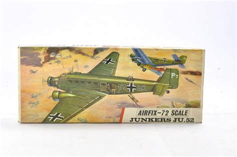 Airfix Vintage Plastic Model Kit In 172 Comprising Junkers Ju52