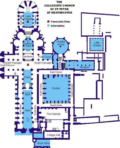 Art History by Laurence Shafe, Westminster Abbey plan (1244 -)