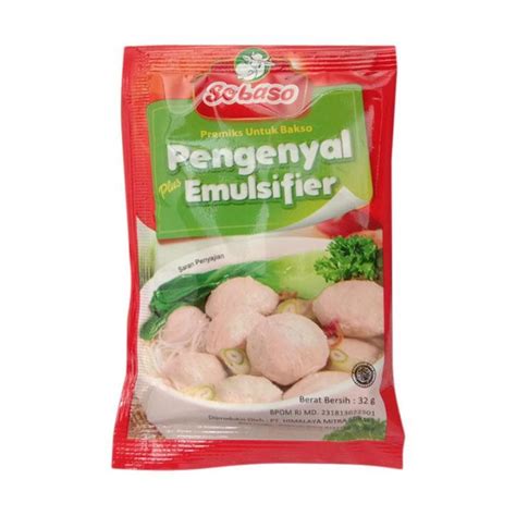 Sobaso Tepung Premiks Pengenyal Bakso Plus Emulsifier Gr Lazada