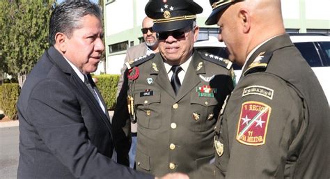 Acompa A Gobernador David Monreal Al General Alejandro Vargas En Su