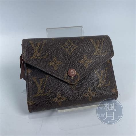 【一元起標 0502】louis Vuitton 路易威登 M62472 原花 信封 短夾 帆布釦 精品皮夾 Yahoo奇摩拍賣