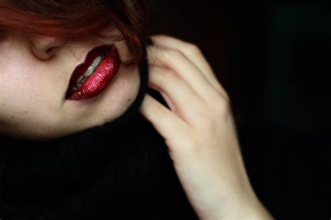 Hintergrundbilder Portr T Rot Fotografie Lippenstift Schwarzes