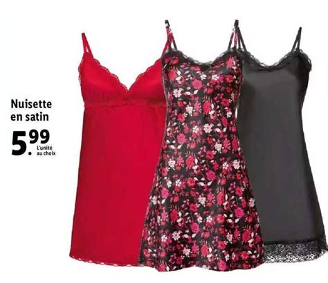 Promo Nuisette En Satin Chez Lidl ICatalogue Fr