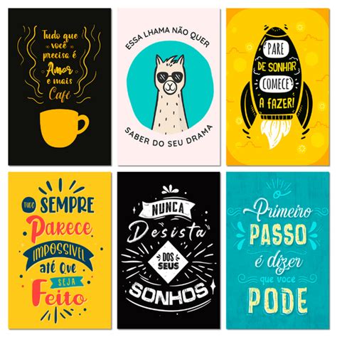 Kit Placas Decorativas Frases Motivacionais X Cm Mdf Leroy Merlin