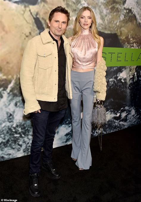 Muse Frontman Matt Bellamy Joins Stylish Model Wife Elle Evans At Bash