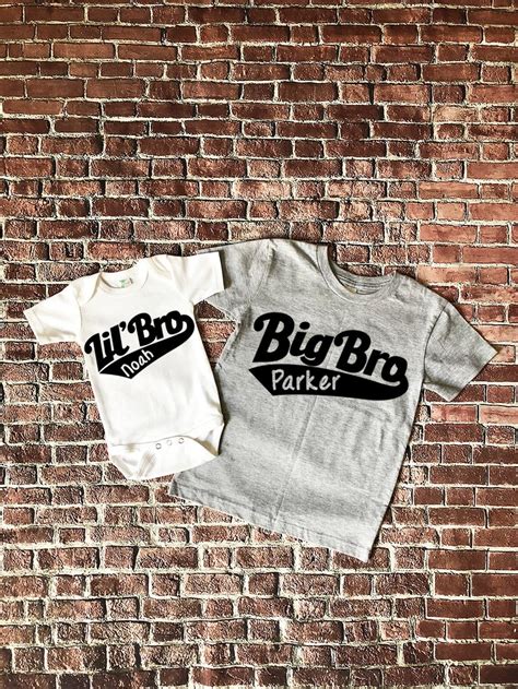 Big Brother Shirt Little Brother Shirt Big Bro Lil Bro Etsy