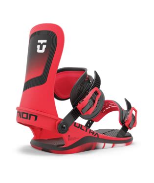 Union Ultra Snowboard Bindings Hot Red For Sale Ski Shack Ski