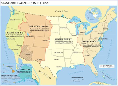 Maps: Us Time Zones Map United States