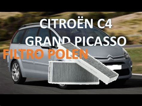 Cómo cambiar el filtro del polen o del habitáculo del Citroen C4 Grand