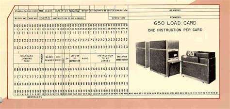 IBM 650 COMPUTER The first one I ever programmed