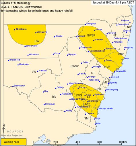 Nsw Severe Thunderstorm Warning Large Hail Damaging Winds Heavy Rain