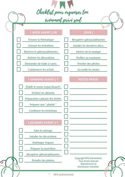 Checklist Pour Organiser Ton V Nement Seul Rpg V Nements