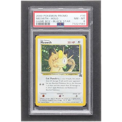 Meowth 1999 02 Pokemon Wizards Of The Coast Black Star Promos 10 Holo