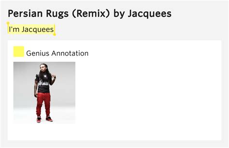 I'm Jacquees – Persian Rugs (Remix) by Jacquees