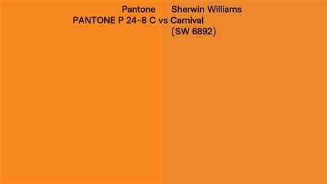 Pantone P C Vs Sherwin Williams Carnival Sw Side By Side