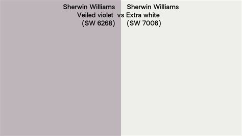 Sherwin Williams Veiled Violet Vs Extra White Side By Side Comparison