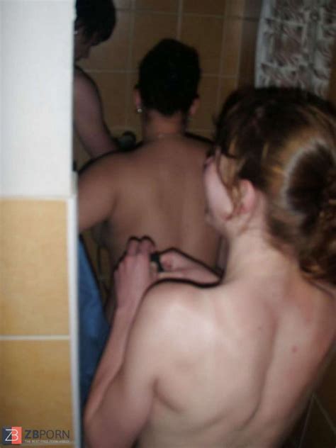 Threesome Shower Sex Cumception