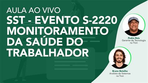 Aula Ao Vivo Sst Evento S Monitoramento Da Sa De Do