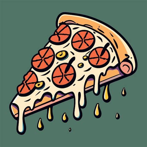 Premium Vector Pizza Slice Illustration