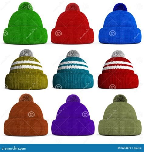 Knitted Winter Clothes Vector Illustration Skarf With Pattern 247573026