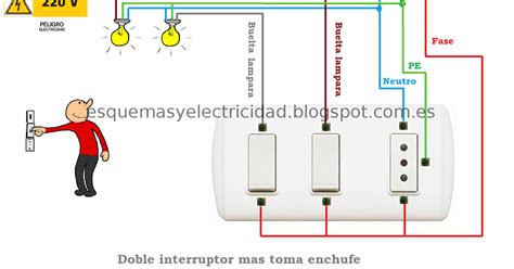 Esquemas El Ctricos Doble Interruptor Mas Toma Enchufe