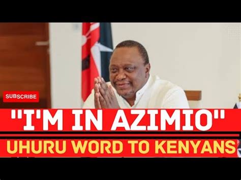 Jeremiah Kioni Deliver Uhuru Kenyatta X Mas Message To Raila I Will