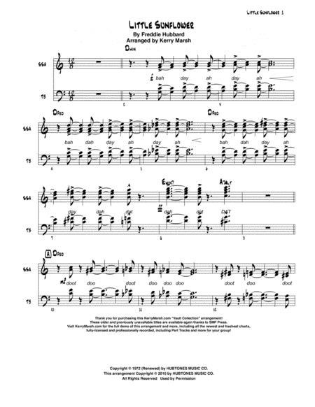 Little Sunflower Sheet Music Plus