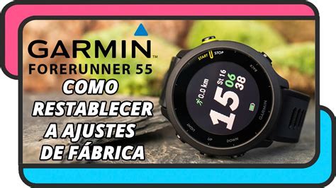 Como Restablecer Un Garmin Forerunner Youtube