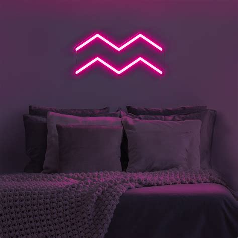 Aquarius Horoscope Neon Sign