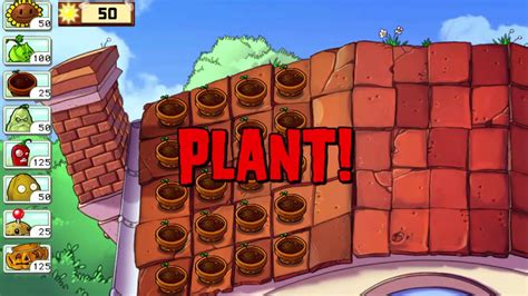 Plants Vs Zombies Roof Level To Full Ios Gameplay Youtube