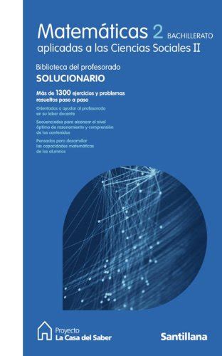 Matemáticas Aplicadas A Las Ciencias Sociales Ii 2 Bachillerato La Casa